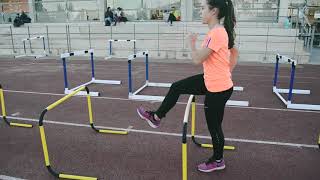 TECNICA DE VALLAS ATLETISMO INICIACION [upl. by Moore]