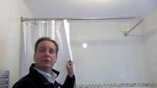 How to install a shower curtain rail by Byretech [upl. by Maisey]