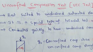 Unconfined compression test [upl. by Ynnot]