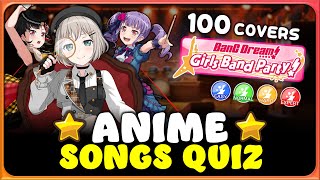 🌟 GUESS THE ANIME FROM THE BANG DREAM COVER 【100 OpeningsEndingsOST】 EASY ➜ IMPOSSIBLE [upl. by Hollis]