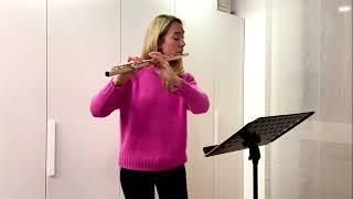 J S Bach Partita for solo flute in A minor 1st movt  Alice Sabbadin [upl. by Ahcmis209]