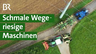 Landwirtschaft Müssen alte Feldwege für riesige Landmaschinen saniert werden  Unser Land  BR [upl. by Yenttihw]