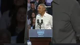 Obama raps one of Eminems most famous verses at a Harris campaign rally [upl. by Neelie]