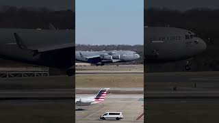 Boeing C17 Globemaster Landing at Charlotte [upl. by Meean]