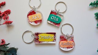 Customized resin arts for beginners  Epoxy Resin keychains  Easy resin arts amp craft ArtsHabits [upl. by Klemm]