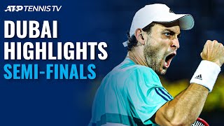 Karatsev vs Rublev Harris vs Shapovalov  Dubai 2021 SemiFinal HIghlights [upl. by Novyat]