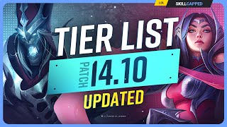 NEW UPDATED TIER LIST for PATCH 1410  League of Legends [upl. by Sams321]