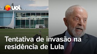 Motorista tenta invadir a residência oficial de Lula presidente estava no local [upl. by Adalia]