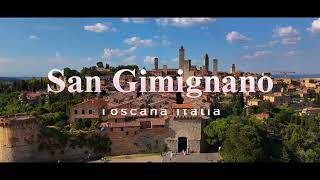 San Gimignano  Toscana  Italia  4K Cinematic Drone Footage  DJI Mini 4 Pro [upl. by Liuka]