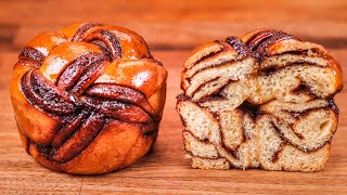 How to Make Chocolate Babka Muffins  Perfect Braided Mini Babka Bun Recipe [upl. by Ydahs]