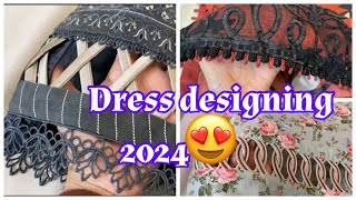 How to design dress in 22024❤️happy newyearsanookbysumera [upl. by Leveroni]