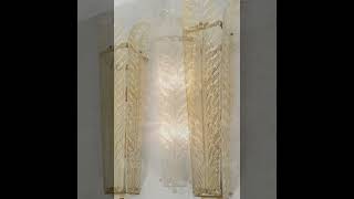 Gold leaves Murano glass sconces dlightchandeliercom italianlighting muranoglass [upl. by Adniled]