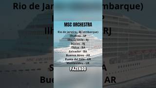 Msc Orchestra e Armonia itinerário temporada brasileira 2425 [upl. by Uriah25]