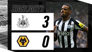 Newcastle United 3 Wolverhampton Wanderers 0  Premier League Highlights [upl. by Weaks353]