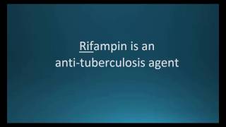 How to pronounce rifampin Rifadin Memorizing Pharmacology Flashcard [upl. by Domenech34]