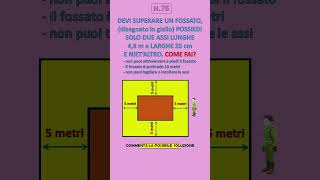 S75  ATTRAVERSA IL FOSSATO  Problema di geometria e di logica [upl. by Yehtomit865]