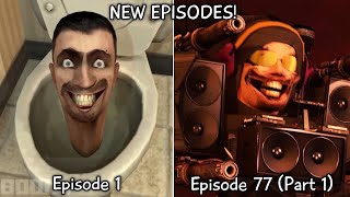 Skibidi Toilet 1  77 Part 1 All Episodes 60 FPS REMASTERED Upgraded DJ Toilet Episode 77 [upl. by Notniv]