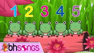 Five Little Speckled Frogs  Nursery Rhymes  Kids Songs Lyrics 4K Music Video [upl. by Seravaj916]