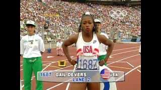 USAs Gail Devers Claims 100m Gold In Tight Finish  Barcelona 1992 Olympics [upl. by Salvucci627]