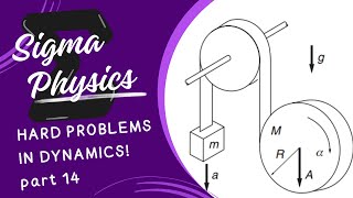 Analyzing Disk Mass and Tape System  Physics Problem 14 Pulley torque Physics [upl. by Egin601]