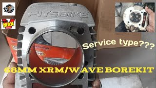 Big Borekit para sa XRMWave 125 Racingservice [upl. by Francyne]