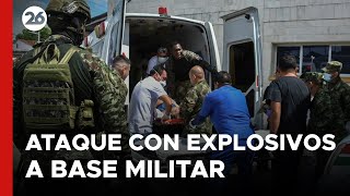 Al menos dos muertos en ataque con explosivos a base militar en Colombia [upl. by Daht853]