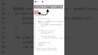 HackerRank  C Programming  Malloc 1D array and sum up values [upl. by Rita609]