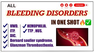 All Bleeding Disorders In ONE SHOT ✅  Platelet Disorders amp Coagulation Defects pathology [upl. by Quitt]