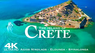 4K CRETE 2024 🇬🇷 4 HOUR Drone Aerial of Agios Nikolaos Elounda amp Spinalonga  Greece Kreta Creta [upl. by Arnold]