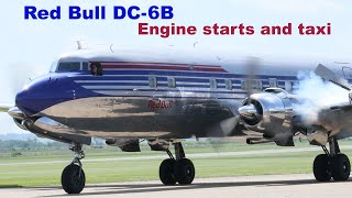 The flying bulls DC6B FULL ENGINE Startups and taxi in 4K [upl. by O'Donoghue699]