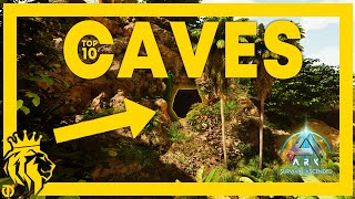 TOP 10 BEST CAVES on The Island  ARK Survival Ascended [upl. by Ashelman]