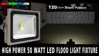 50 Watt LED Flood Light Fixture [upl. by Esadnac]