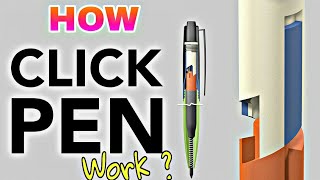 How clicky pen works  How a retractable pen works😞❓ [upl. by Bilicki185]