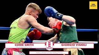 NACs Male 2022 Under 60kg Final Codie Smith vs Giorgio Visioli [upl. by Sehguh542]