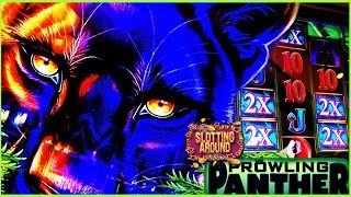 Prowling Panther slot machine Live slot play action bonuses Nice wins [upl. by Galven669]