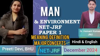 Man amp EnvironmentMeaningDefinitionMajor ConceptsDeterminismPossibilismNETJRFDecember 2024 [upl. by Yrovi]