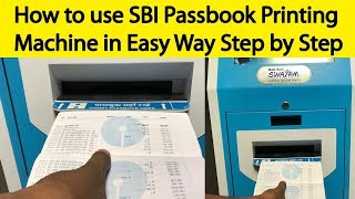 How to Use SBI Passbook Printing Machine Easily  Tamil Banking [upl. by Georgiana]