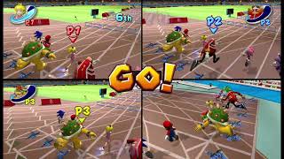 MampS at the Olympic Games Free 8 Circuit Track Events Peach vs Dr Eggman amp Bowser [upl. by Poland]