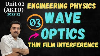 03WAVE OPTICS2023 interference in parallel thin films Engineering Physics AKTU LPU [upl. by Lawan]