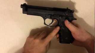 Beretta M9 92FS Review  Disassembly and Reassembly Tutorial [upl. by Zennas]