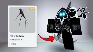 HURRY 20 BEST FREE ITEMS amp FREE FAKE KORBLOX ON ROBLOX 2024 [upl. by Kory]