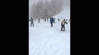 Bansko Snow Falling 9th March 2016 [upl. by Dee Dee]