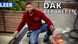 Leer daklekkage opsporen en een sterke noodreparatie maken diy lekkage [upl. by Ailahk]