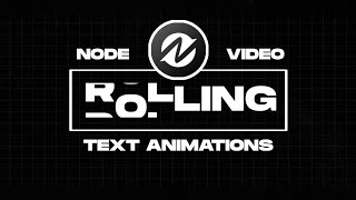 TUTORIAL ROLLING TEXT  NODE VIDEO EDITOR [upl. by Geerts215]