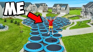 I Filled my Neighborhood with Trampolines [upl. by Leihcar]