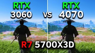 RTX 3060 12GB vs RTX 4070  R7 5700X3D  Test In 12 Games  2024 [upl. by Conlin]