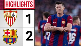 Sevilla vs Barcelona  All Goals amp Extended Highlights  La Liga 20232024 [upl. by Parthen]