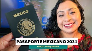 Pasaporte mexicano 2024 cómo sacar la cita y requisitos de primera vez [upl. by Alrich]