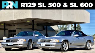 R129 V8 vs V12  1998 MercedesBenz SL 600 amp 2001 SL 500 Full Tour Review amp Comparison [upl. by Releehw]