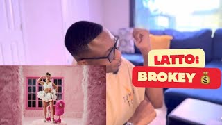 LATTO “ BROKEY” OFFICIAL MUSIC VIDEO REACTION [upl. by Adnohsar175]